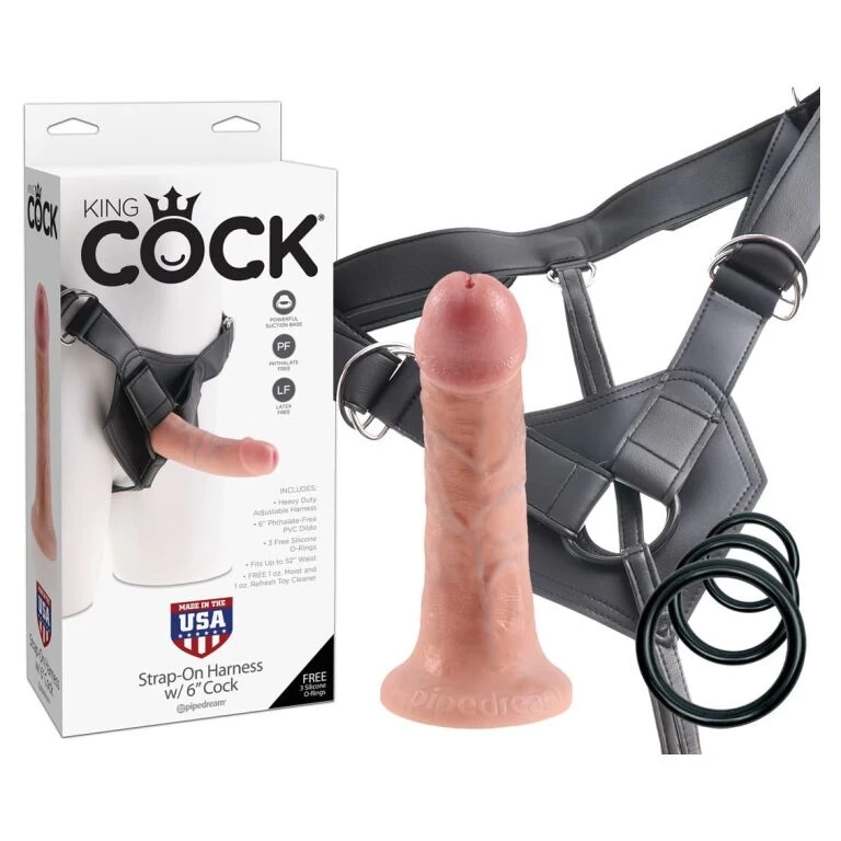 STRAP-ON KING COCK HARNESS 6 COCK