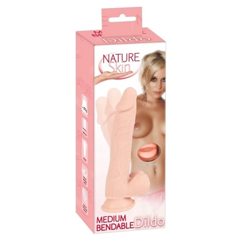 Dildo with a Suction Cup Medium Bendable