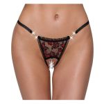 Tanga Crothless me gure kuqe s/m - Figura 1