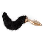 Anal plug glass plug with tail - Figura 1