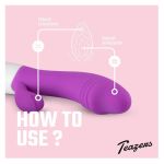 Vibrator Rabbit Teazers Realistic Purple - Figura 11