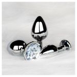 Anal Plug Large Silver Diamant - Figura 7