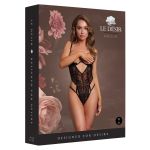 Lace Underwired Open Cup Bodysuit One Size - Figura 5