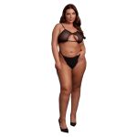 Keyhole Mesh Bra Plus Size - Figura 1