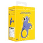 Vibrating Cockring with Clit Stimulation Blue - Figura 2