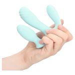 Vibrator Silikoni Three-In-One Liquid Breezy Blue - Figura 3