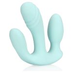 Vibrator Silikoni Three-In-One Liquid Breezy Blue - Figura 9
