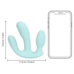 Vibrator Silikoni Three-In-One Liquid Breezy Blue - Figura 4