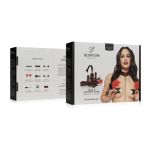 Lace & Leather Look - 8 Piece Bondage Set - Red - Figura 2