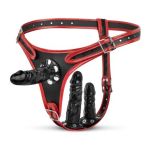 Strap-On Harness Triple Dildo - Figura 1
