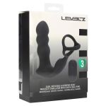 Dual Vibrating Remote Rotating Head Silicone Prostate Stimulator with Cock and Ball Ring - Figura 2