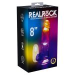 LED Vibrating Straight Cock with Balls 20cm - Figura 2