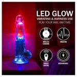 LED Vibrating Straight Cock with Balls 20cm - Figura 7