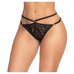 Lace and Mesh Open Back Panty S/M - Figura 1