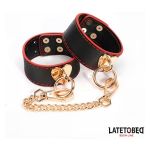 Ankle cuff Black & Red - Figura 2