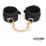 Weaving patterns ankle cuff Black - Figura 3