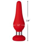 Anal Plug Tear Drop Small Red - Figura 3