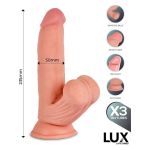 Bernd Triple Texture Dildo w/Swing Balls 9.2"Cl.10 - Figura 1