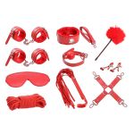 Bondage Set with 10 Pieces Red clave 24 - Figura 1