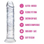 Dildo Gala Sparkling Clear - Figura 4