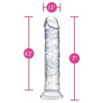 Dildo Glamor Sparkling Clear - Figura 5