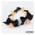 Nipple clamps with Bow Black - Figura 3
