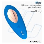 Silicone Rechargeable Panty Vibrator App Blue Cl50 - Figura 3