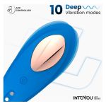 Silicone Rechargeable Panty Vibrator App Blue Cl50 - Figura 4