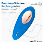 Silicone Rechargeable Panty Vibrator App Blue Cl50 - Figura 5
