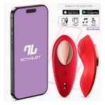 Silicone Rechargeable Panty Vibrator App Red Cl 50 - Figura 1