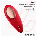 Silicone Rechargeable Panty Vibrator App Red Cl 50 - Figura 3