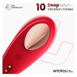 Silicone Rechargeable Panty Vibrator App Red Cl 50 - Figura 4