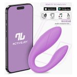 Vibrating Couple Toy App USB Silicone Lavendr Cl36 - Figura 1