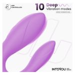 Vibrating Couple Toy App USB Silicone Lavendr Cl36 - Figura 3