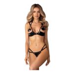Keira Lise 2-Piece Crotchless Set S/M - Figura 1