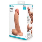 Slipskin Realistic Silicone Dildo 9 Inch Curved Mocha - Figura 1