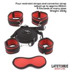 Bed Eestraint Set with Blindfold Adjustable Cuffs - Figura 6