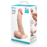 Slipskin Realistic Silicone Dildo 20cm Curved Cream - Figura 6