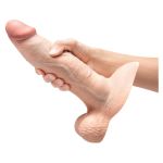 Slipskin Realistic Silicone Dildo 23cm Girthy Cream - Figura 12