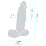 Slipskin Realistic Silicone Dildo 23cm Girthy Cream - Figura 6