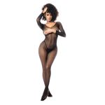 Long Sleeved Fishnet Bodystocking One Size - Figura 2