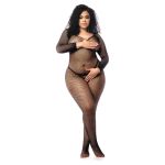 Long Sleeved Fishnet Bodystocking Queen Size - Figura 4