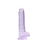 Realistic Dildo with Balls 21cm Purple - Figura 1