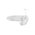 Realistic Dildo with Balls 23cm Transparent - Figura 5