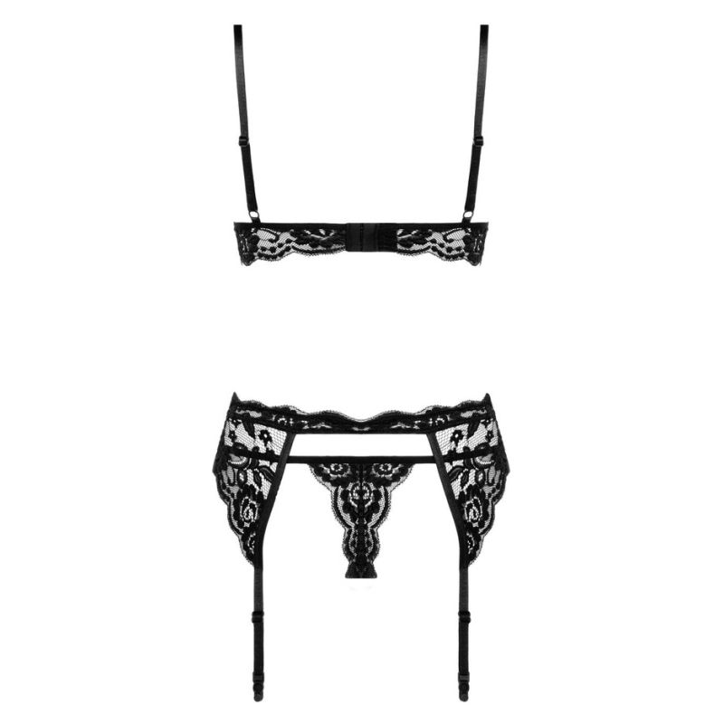 3-Piece Open Crotch Set Tina L/XL