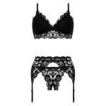 3-Piece Open Crotch Set Tina S/M