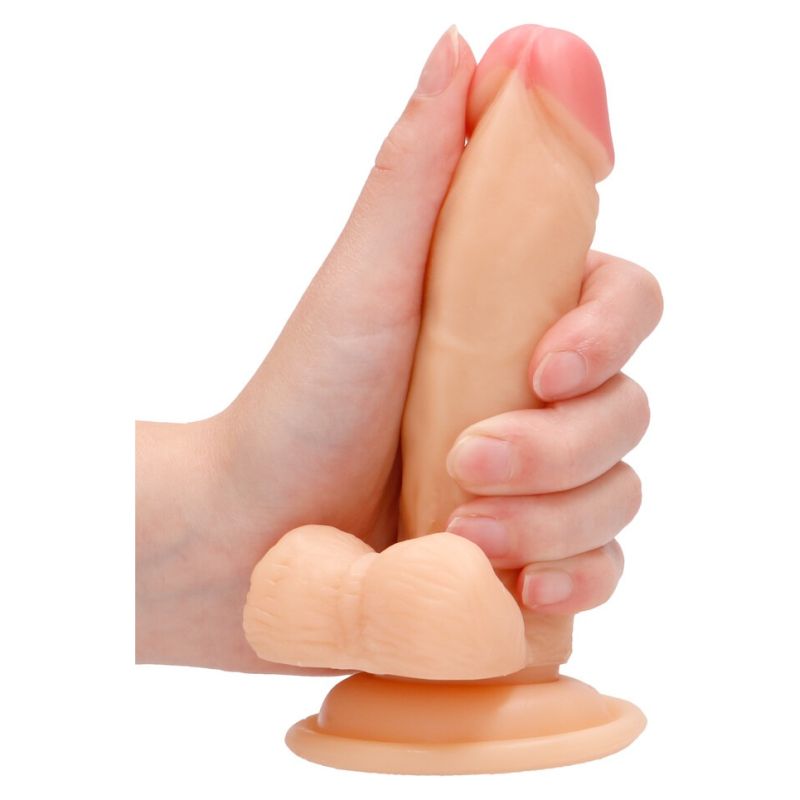 Vibrating Realistic Cock with Scrotum 15cm