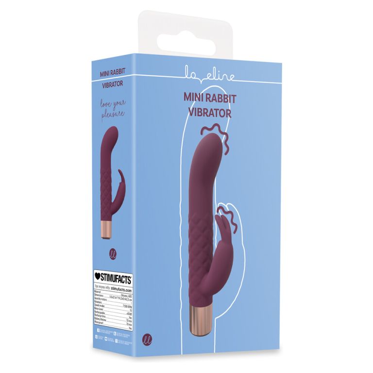 Vibrator Mini Rabbit Burgundy